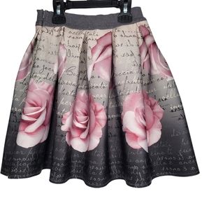 Monnalisa Circle Girls Flower Skirt,size 7/8